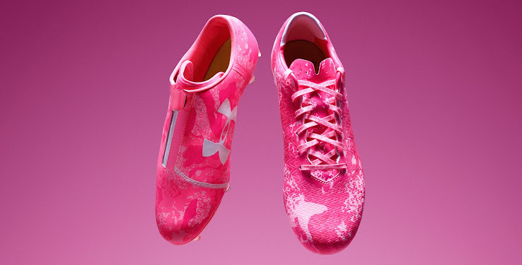 pink under armour soccer cleats