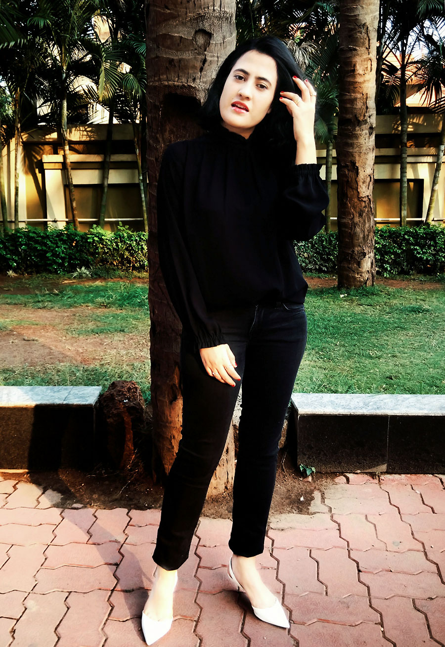 HOW TO WEAR ALL BLACK OUTFIT,BLACK JEANS, THESTYLEPANORAMA