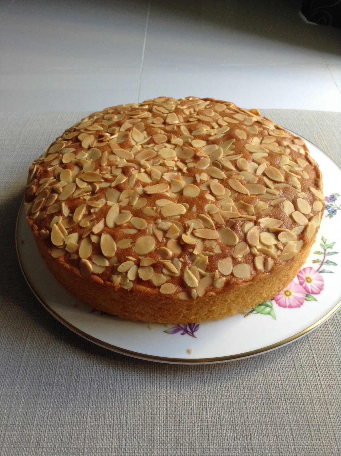 Life Is An Illusion Butter Cake with Almond Flakes