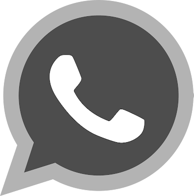 Black and White Clean (Real) Whatsapp Logo with stripe