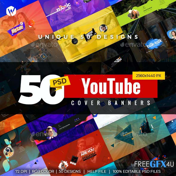 50 YouTube Cover Banners