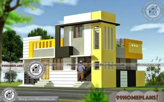 contoh model dinding depan rumah minimalis ala india