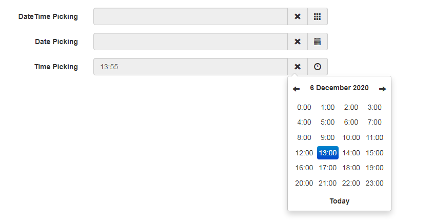 Bootstrap date. Datetimepicker. date&amp;timepicker с секундами. timepicker web. datetimepicker c++.