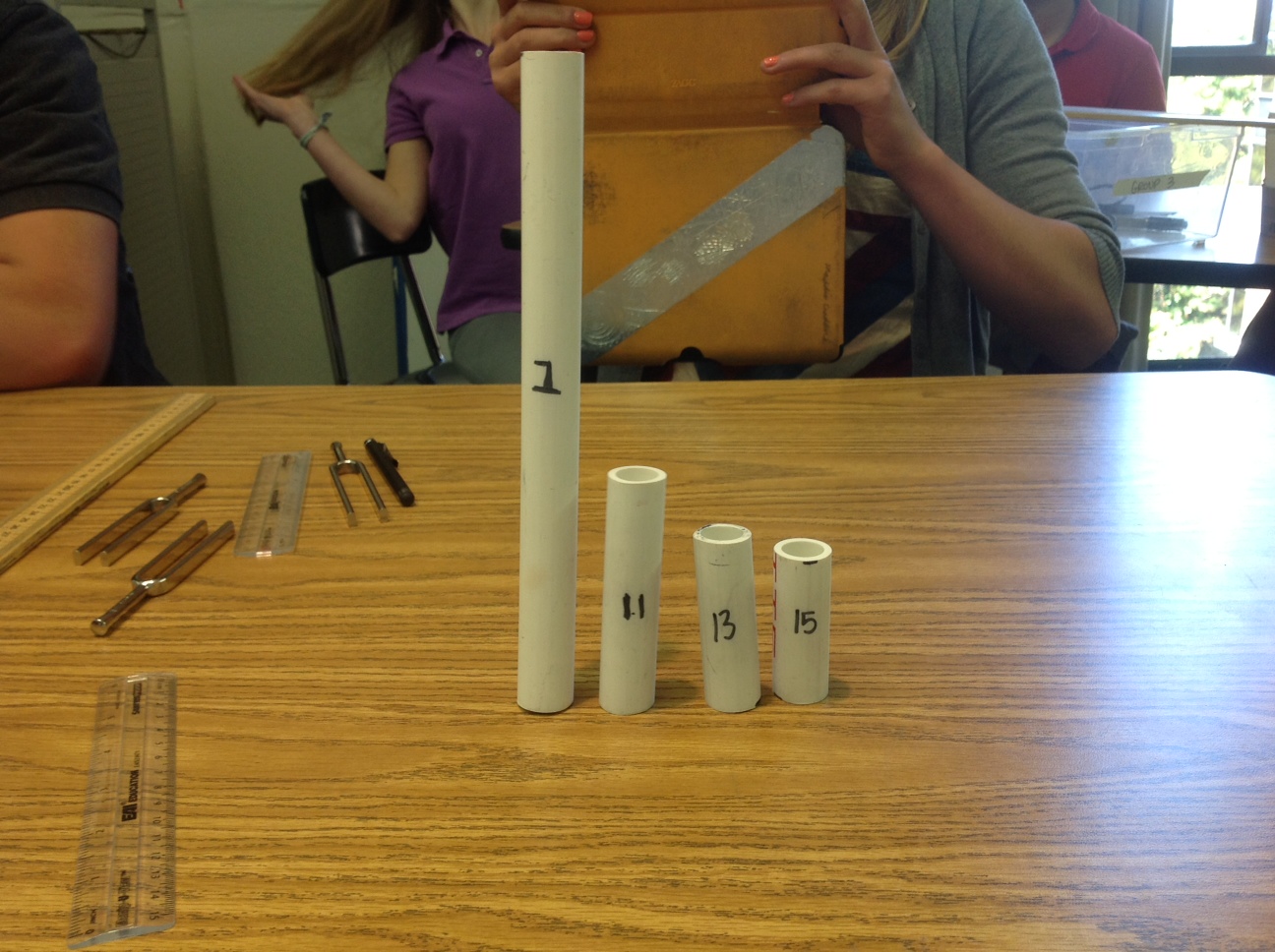 DrewBottaPhysics Tuning Fork and Palm Pipe Lab