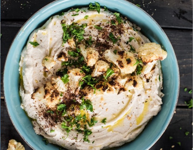 Cauliflower Hummus #paleo #whole30