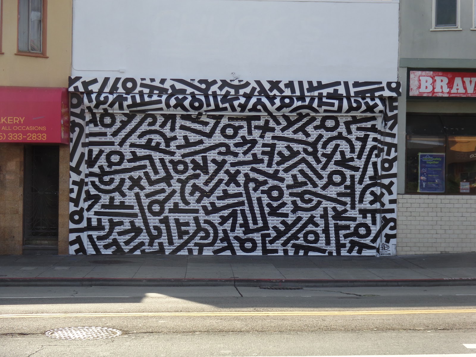 Ed Abillano Today's Street Art Black & White