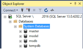 System Databases - SQL Server