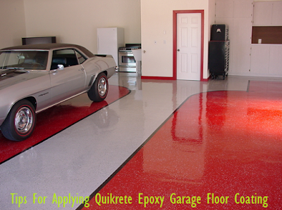 Tips For Applying Quikrete Epoxy Garage Floor Coating Formation