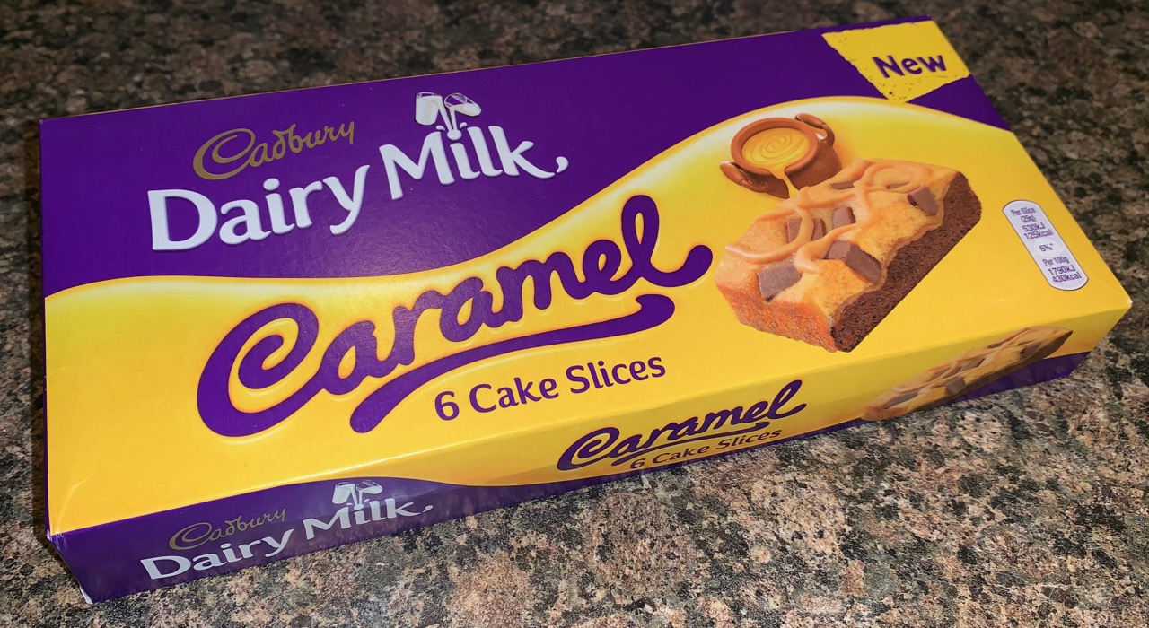 FOODSTUFF FINDS Cadbury Dairy Milk Caramel Cake Slices (Sainsburys