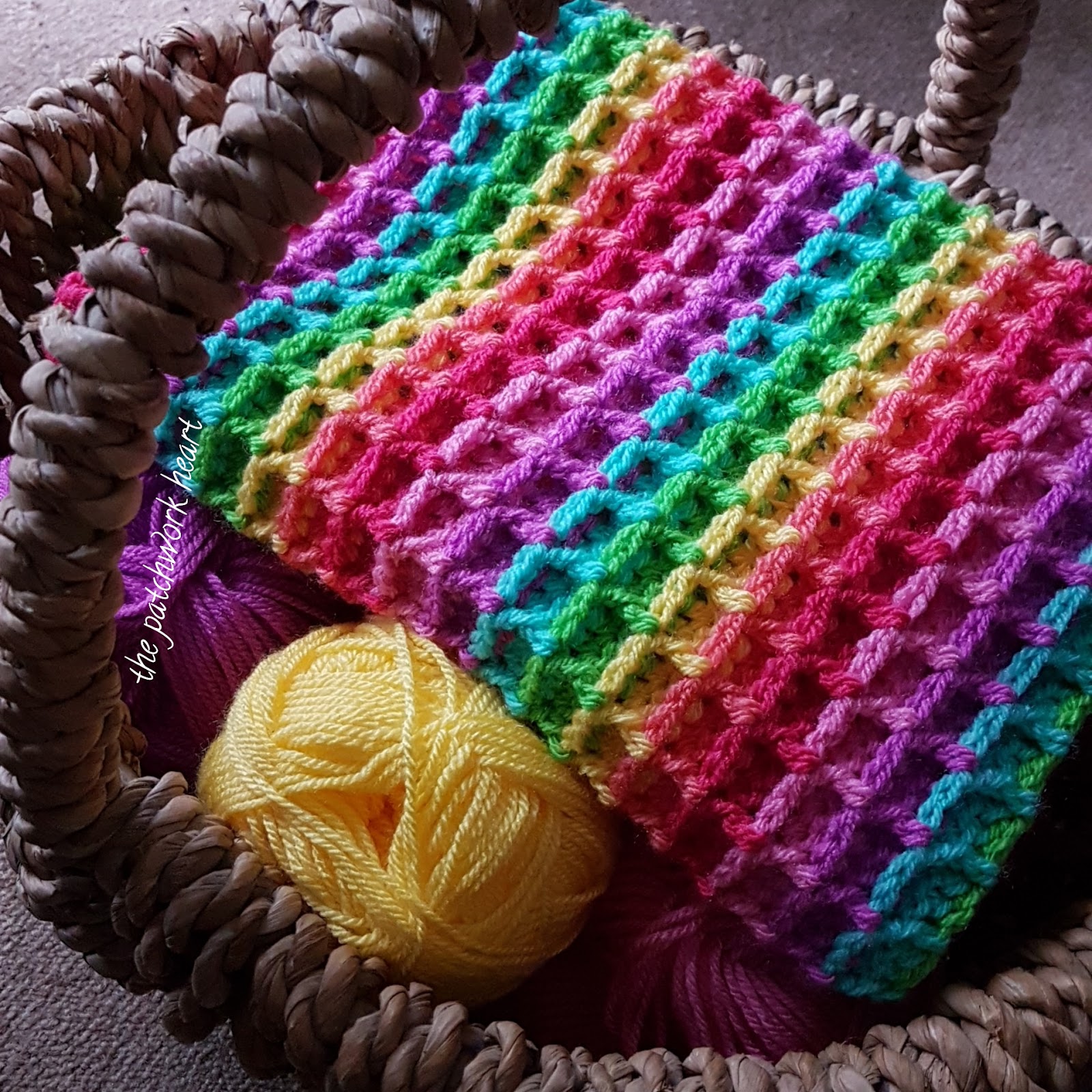 The Patchwork Heart The waffle blanket