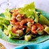 Grilled Shrimp with Caesar Salad and Creamy Dressing