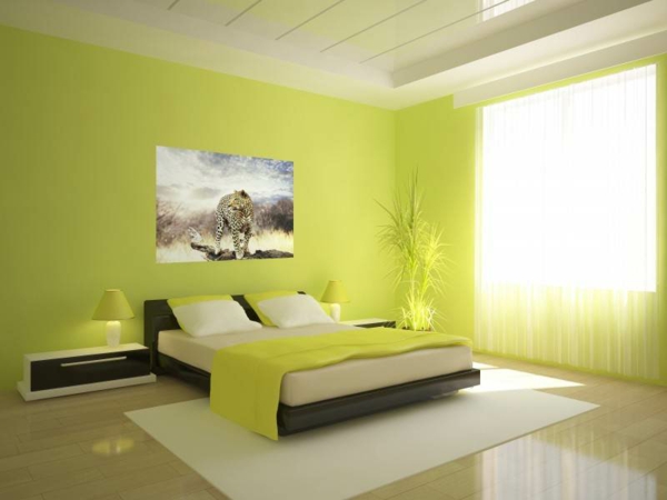 10 Dormitorios Decorados en Color Verde y Crema - Ideas para decorar