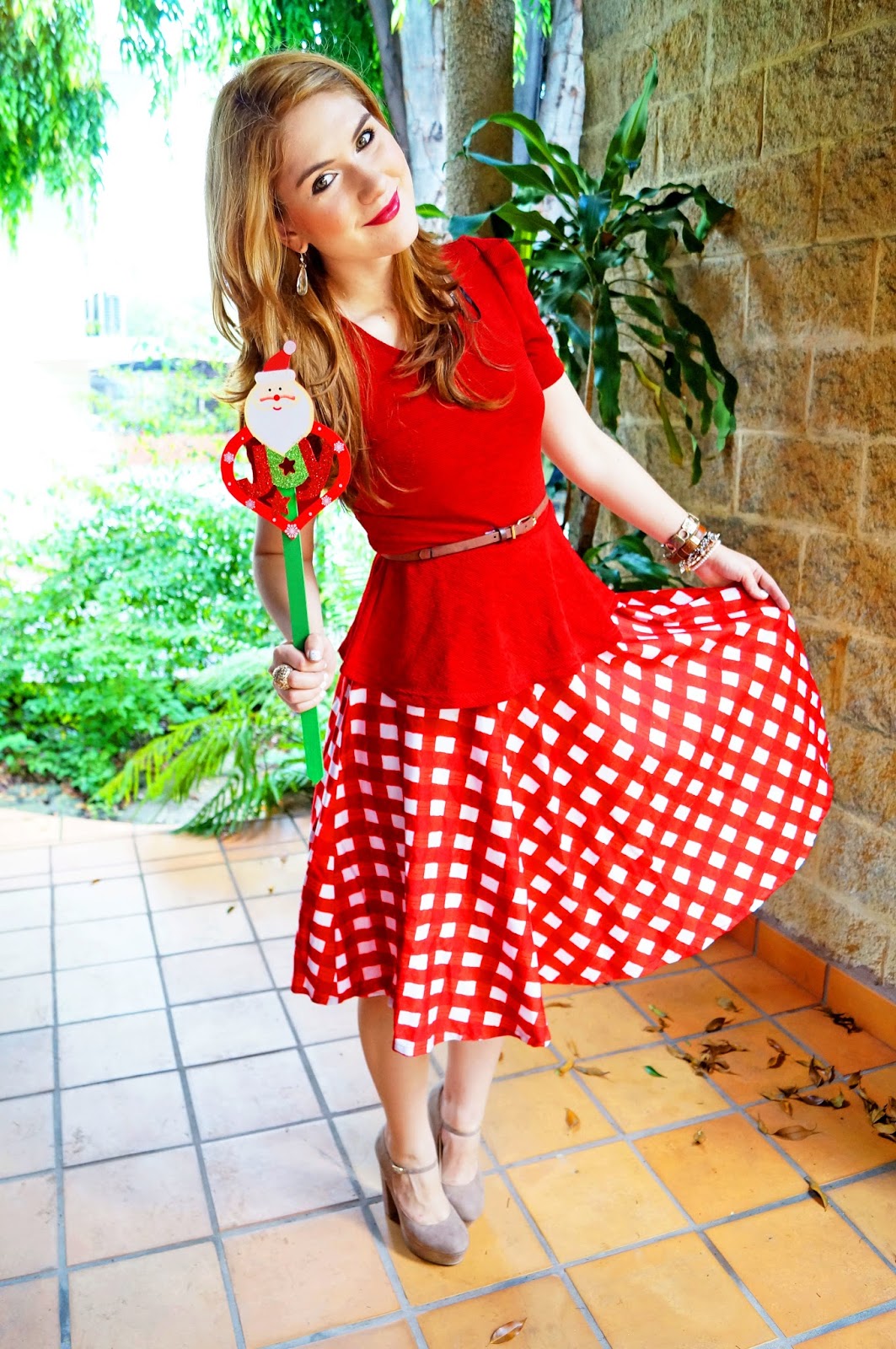 Checkered Skirt Outfit