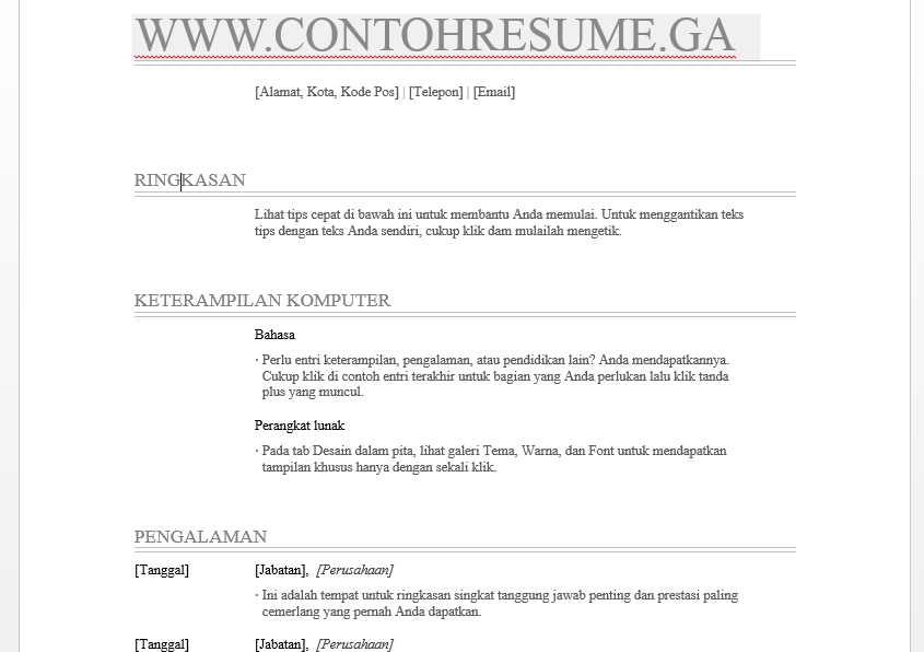 Buat resume guna microsoft apa - 28 images - tutorial 