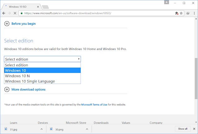 Download Windows 10, 8.1  ISO From Microsoft Official Site