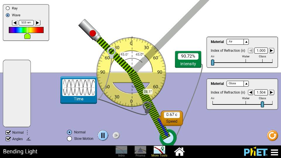 bending-light-model-by-phet