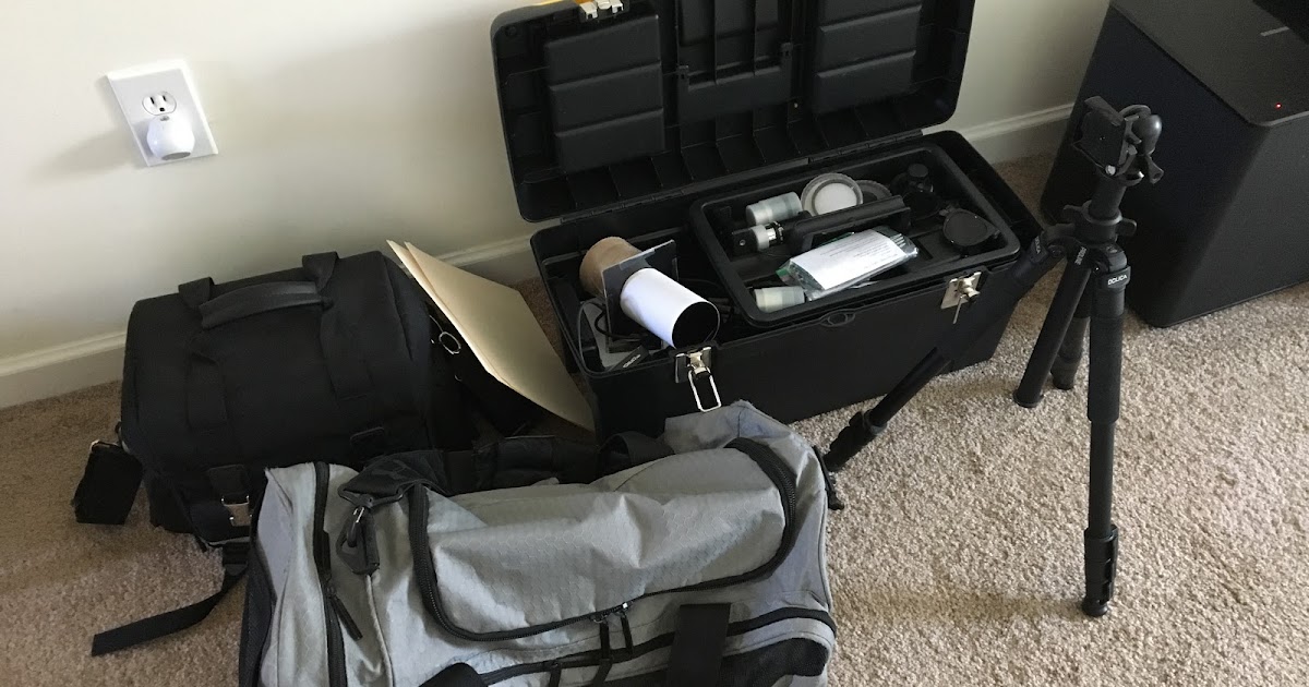 Packing for St. Joseph, MO Eclipse Event [Stellar Neophyte Astronomy Blog]