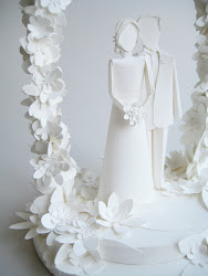 arch flower cake topper paper pm posted groom bride