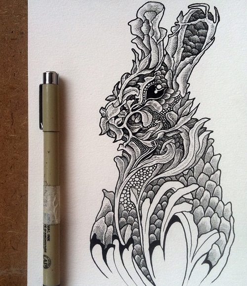 08-Rabbit-Muthahari-Insani-Beautifully-Detailed-Ink-Drawings-and-Doodles-www-designstack-co
