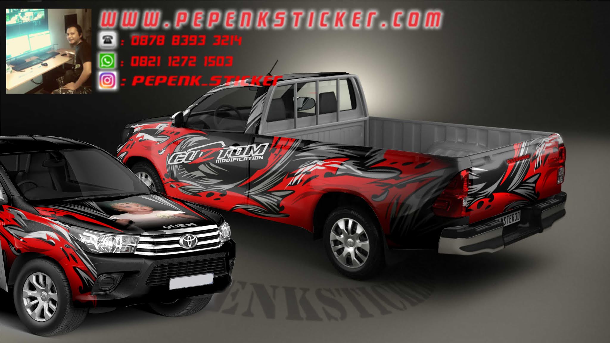 Toyota Hilux 2017 с черепами