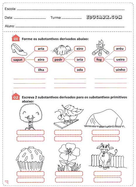 Substantivos derivados de pedra