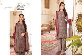 Rinaz fashion kuch Khas Georgette Pakistani Suits catalog
