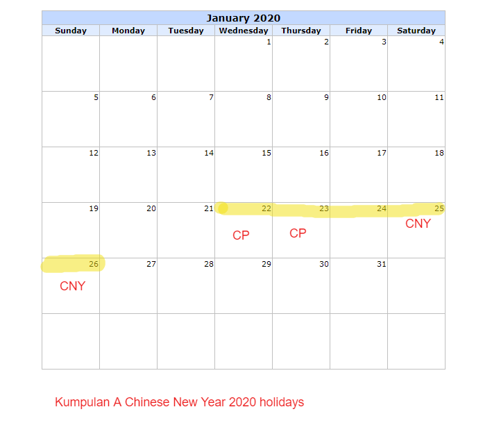 Public holidays chinese new year 2021 calendar When is Chinese New Year Holidays 2020 ~ Parenting Times
