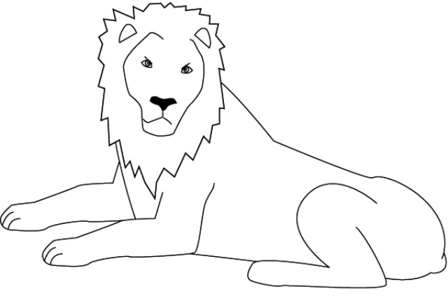 Mewarnai Gambar Hutan Belajar Singa Raja Warnai