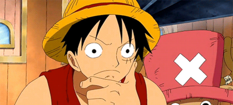 Luffy pensando - One Piece
