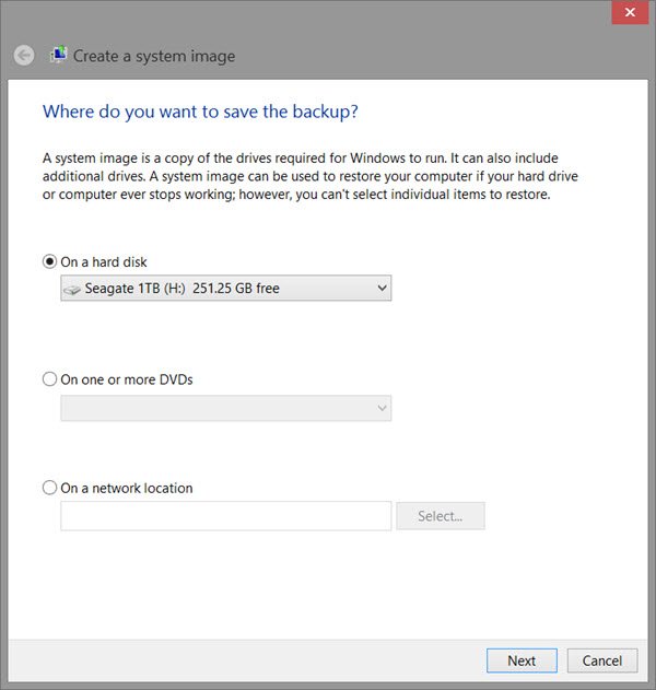 Systeemkopie maken of herstellen in Windows 10