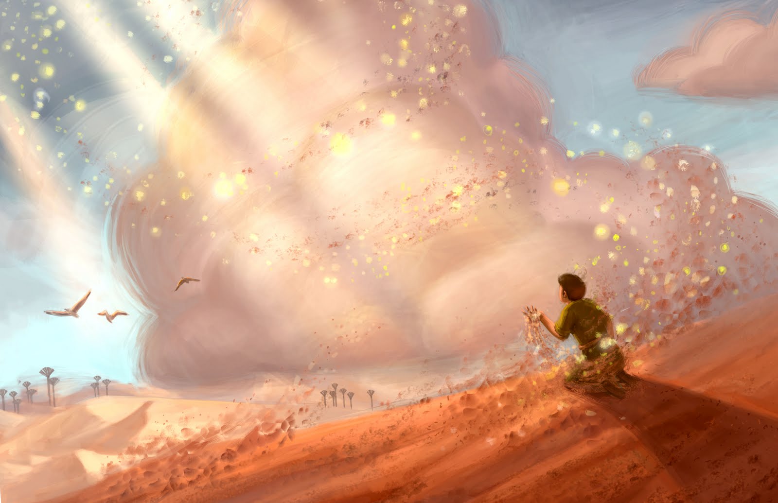 The Magical Beanstalk: Background paintings for The Alchemist by Paulo ...