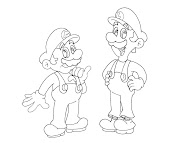 #23 Luigi Coloring Page