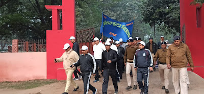 मानव श्रृंखला में प्रशासनिक भूमिका, Administrative Role in Human Chain, AnjNewsMedia