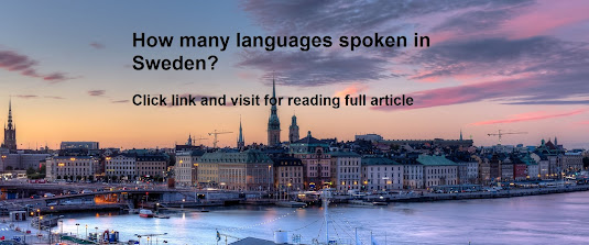Sweden Language - WORLD INFO