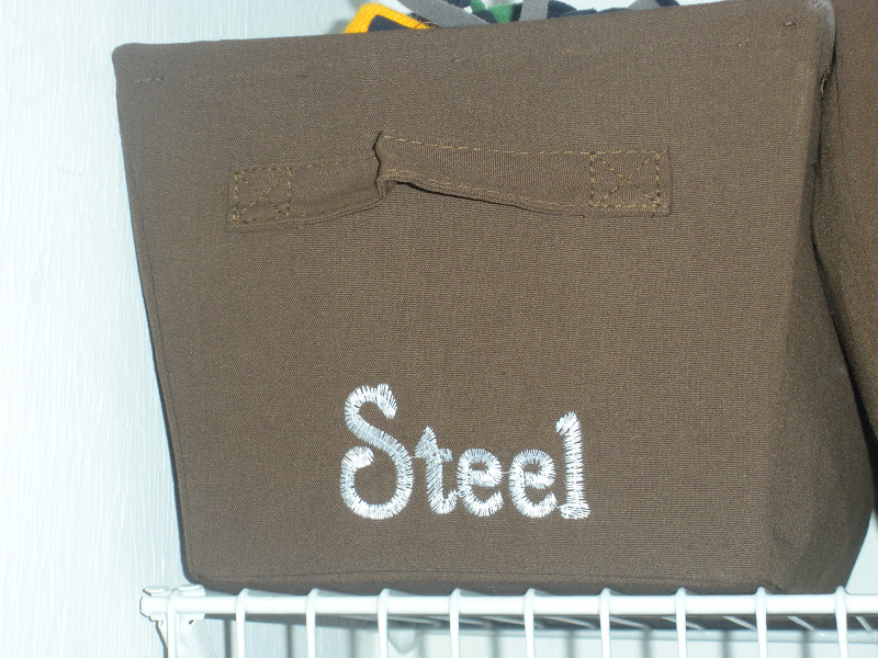 Working House Mom, Wife Embroidered Bins for Coat Closet