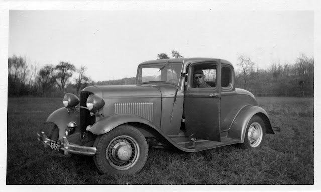 Vintage picture from 1954 of 1932 Ford