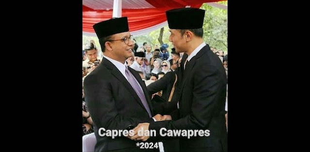 Mulai Beredar, Poster Duet Anies Baswedan Dan AHY Untuk Pilpres 2024