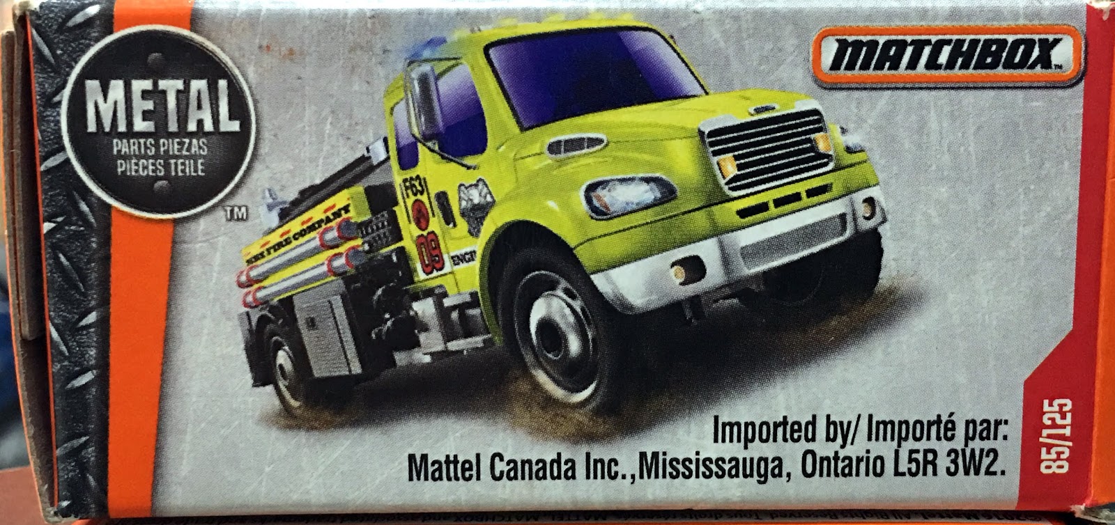 Matchbox Freightliner M2 106 Camión Satélite [amarillo] Equipos De - Foto 7