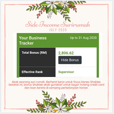 Bagaimana Income Shaklee Membantu Kehidupan Saya ? Bagaimana Income Shaklee Membantu Kehidupan Saya ?