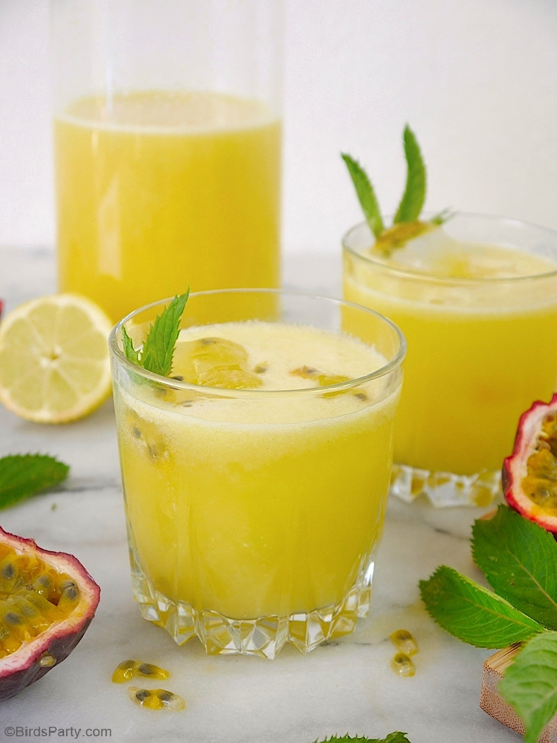 Passion Fruit Lemonade Party Ideas Party Printables Blog