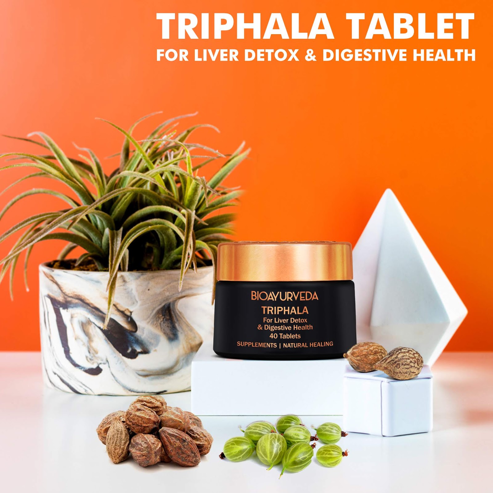 AYURVEDASTORES Triphala Ayurveda Liver Detox Tablets, for Liver And