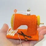 patron gratis maquina de coser amigurumi | Free amigurumi pattern sewing machine