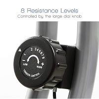 Tension dial knob with 8 magnetic resistance levels on Xterra FB150 Exercise Bike, image
