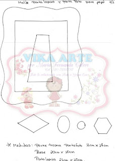Porta retrato de eva: Molde Gratuito - Ver e Fazer