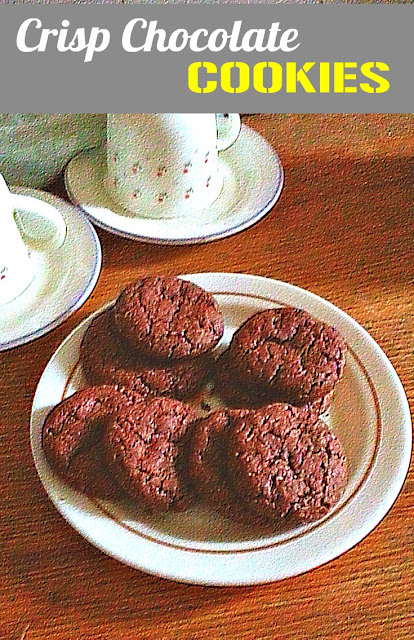 Crisp Chocolate Cookies Recipe @ treatntrick.blogspot,com