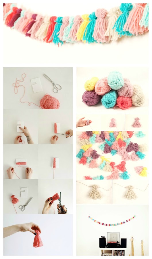 decoración diy infantil guirnalda