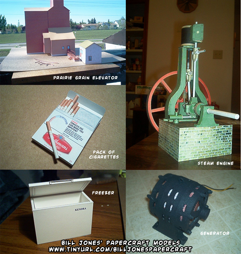 Ninjatoes' papercraft weblog: D/L #papercraft grain elevator, freezer