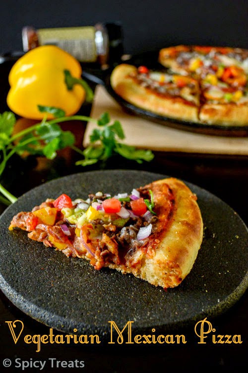 Spicy Treats: Vegetarian Mexican Pizza / Mexican Pizza Recipe ...