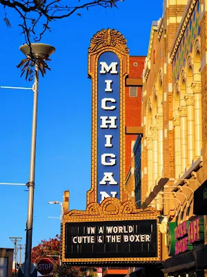 Michigan Theatre landmark in downtown Ann Arbor Michigan