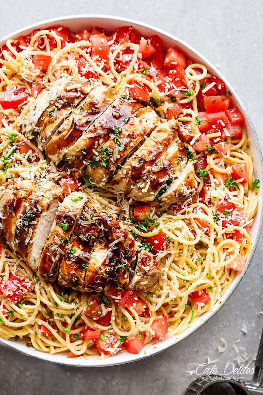 Bruschetta Chicken Pasta Salad Recipe My Favorite Recipes